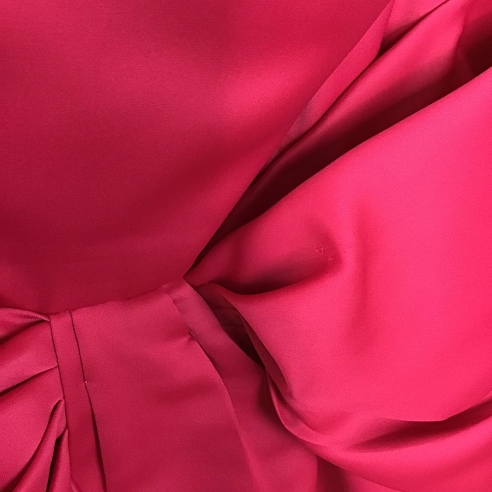 Vintage Victor Costa Barbie pink strapless gown with large bow - Picture 8 of 9